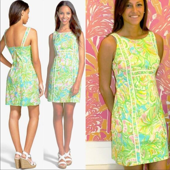 Lilly Pulitzer Fryer Elephant Ear Shift Dress - Picture 4 of 12
